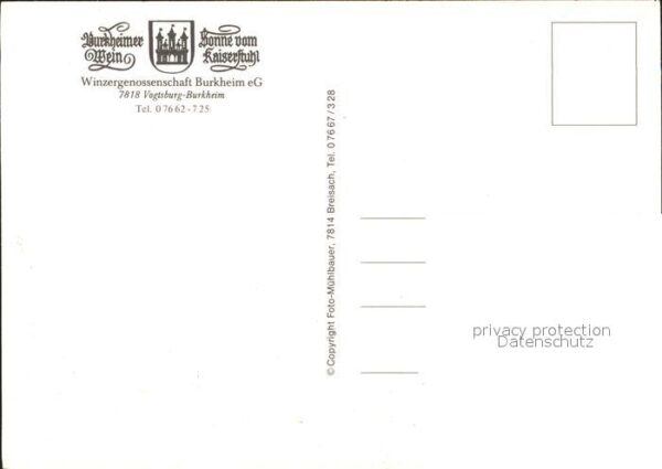 Burkheim Kaiserstuhl Winzergenossenschaft Strassenansicht – Bild 2