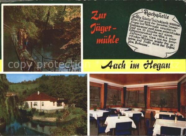 Aach Hegau Gasthaus Jägermühle Aachquelle