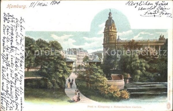 Hamburg Post Eingang Botanischer Garten