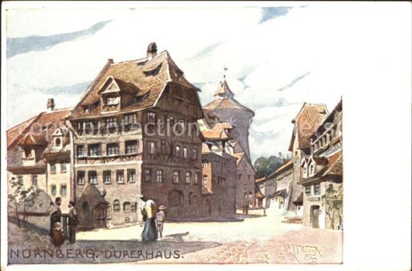 Nuernberg Dürerhaus Künstlerkarte