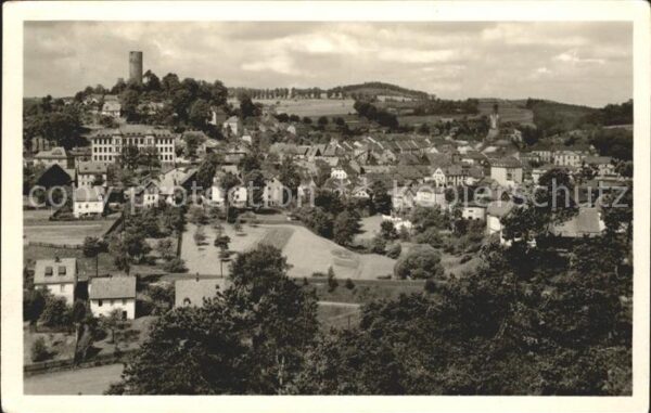 Lobenstein Bad Blick vom Geyersberg