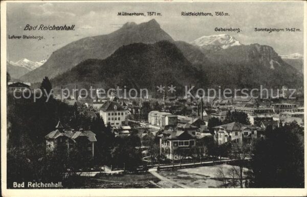 Bad Reichenhall Müllnerhorn Ristfeichthorn Gebersberg