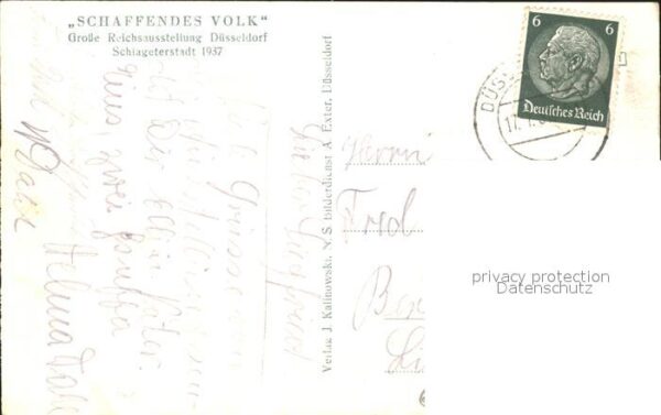 Duesseldorf Reichsausstellung Schaffendes Volk Leuc – Bild 2