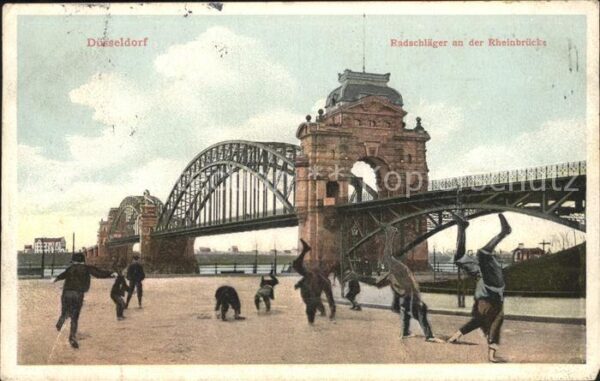 Duesseldorf Radschläger Rheinbrücke 18. Verbandsfes
