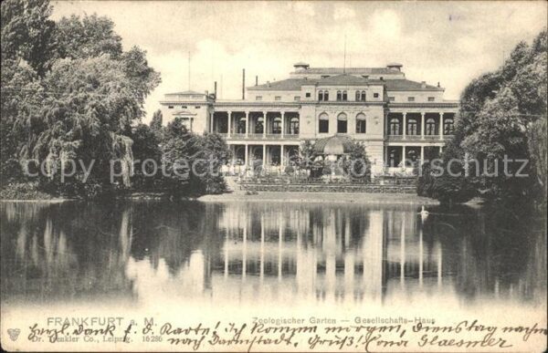 Frankfurt Main Zoologischer Garten Gesellschafts-Haus