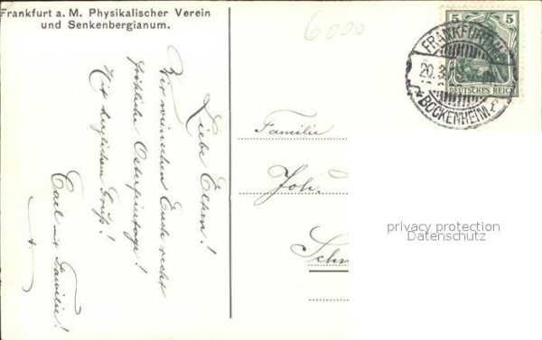 Frankfurt Main Physikalischer Verein Senkenbergianum – Bild 2