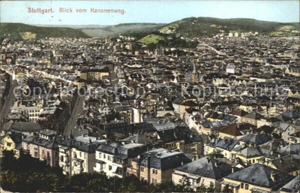 Stuttgart Blick vom Kanonenweg