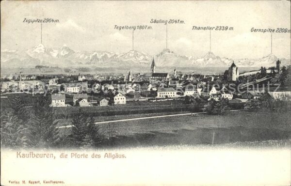 Kaufbeuren Tegelberg Säuling Thaneller Gernspitze