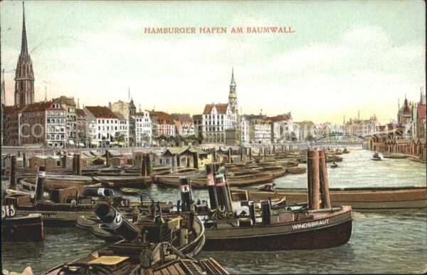 Hamburg Hafen am Baumwall