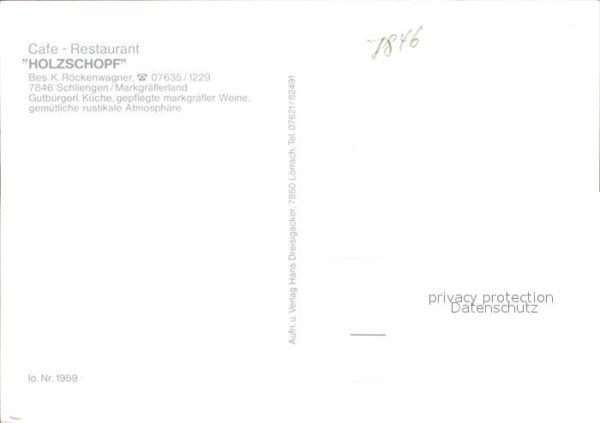 Schliengen Cafe-Restaurant Holzschopf – Bild 2