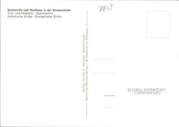 Gundelfingen Breisgau Blumenstrasse Turn- und Festhalle Sport – Bild 2