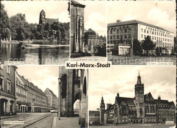 Karl-Marx-Stadt Innere Klosterstrasse HO-Hotel Chemnitz
