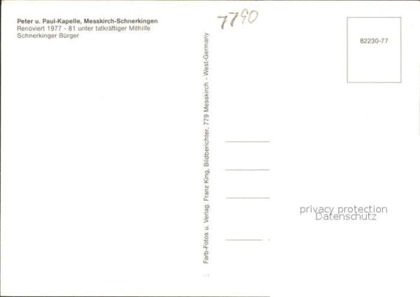 Messkirch Schnerkingen Peter und Paul-Kapelle – Bild 2