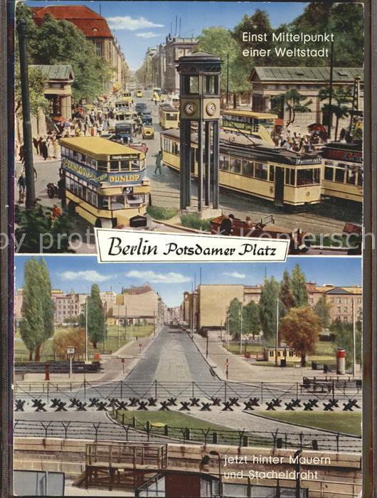 Berlin Potsdamer Platz Strassenbahn Autobus