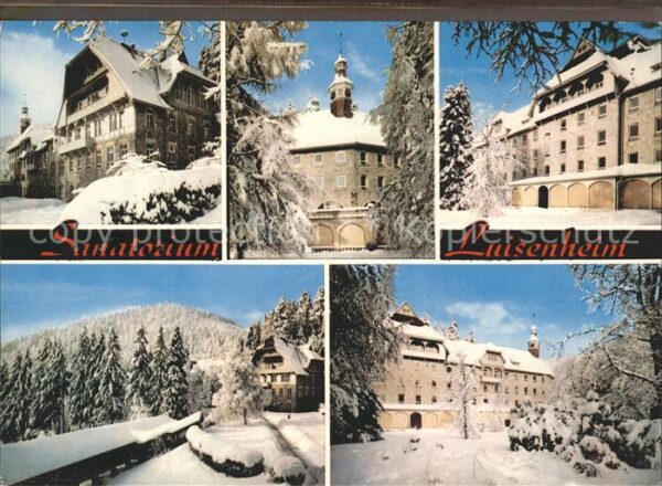 Luisenheim Rehaklinik Malsburg-Marzell K Sanatorium Friedrichsheim-Luisenheim