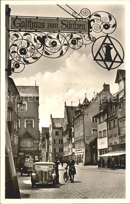 Lindau Bodensee Blick in die Hauptstrasse Wirtshausschi