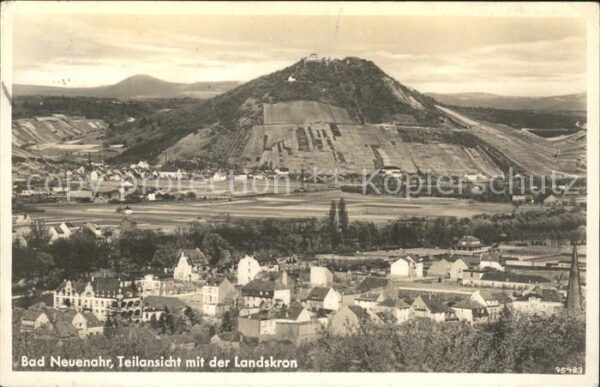 Bad Neuenahr-Ahrweiler Teilansicht mit Burg Landskron
