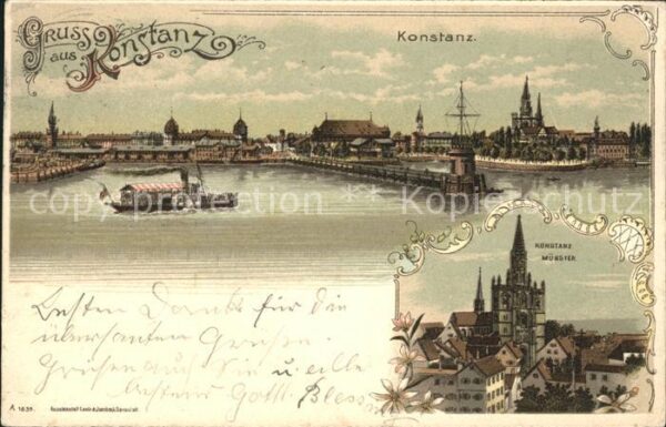 Konstanz Bodensee Hafen Panorama Münster