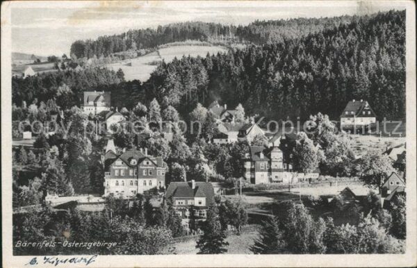 Baerenfels Erzgebirge Panorama