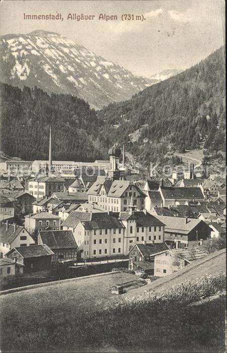 Immenstadt Allgaeu mit Allgäuer Alpen