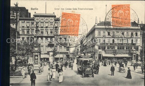 Berlin Unter den Linden Ecke Friedrichstrasse
