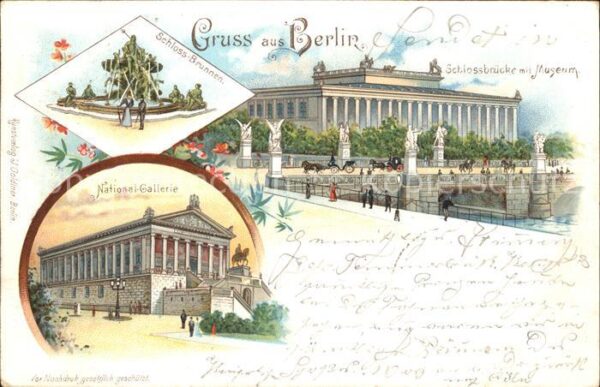 Berlin Schlossbrücke mit Museum Schlossbrunnen