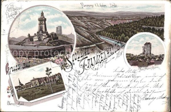 Frankenhausen Odenwald Kyffhäuserdenkmal Oberes Bad Panorama H