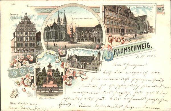 Braunschweig Gewandhaus Abt Denkmal Martinikirche Al