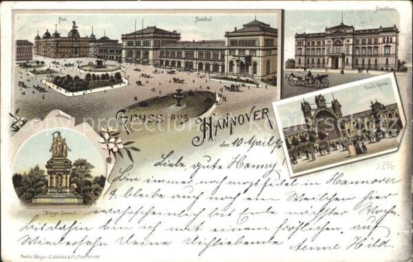 Hannover Post Bahnhof Ständehaus Tivoli Garten K