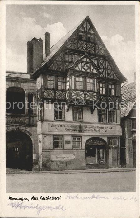 Meiningen Thueringen Alte Posthalterei