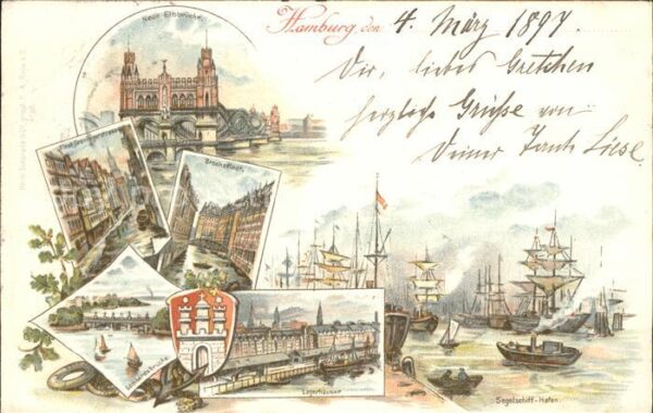Hamburg Neue Elbbrücke Lagerhäuser Brooksfleet