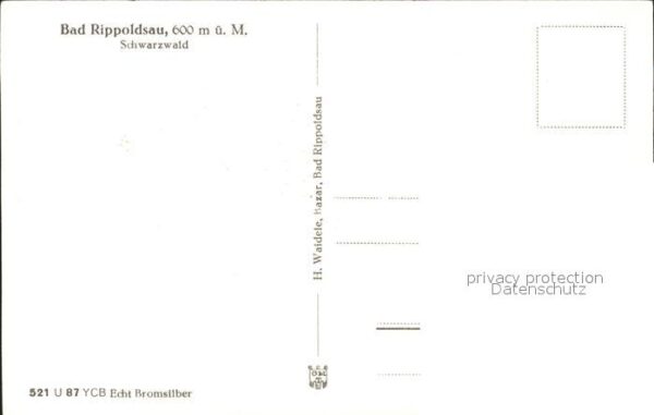 Bad Rippoldsau Schwarzwald Ortsansicht – Bild 2