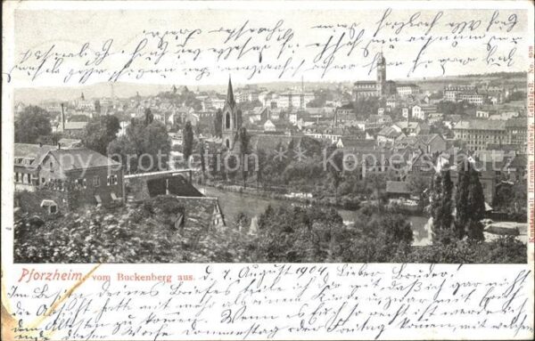 Pforzheim Blick vom Backenberg