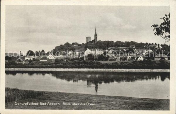 Bad Abbach Ortsansicht mit Donau