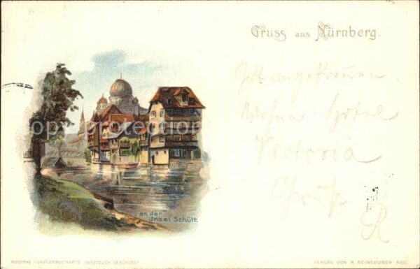 Nuernberg Partie an der Insel Schütt