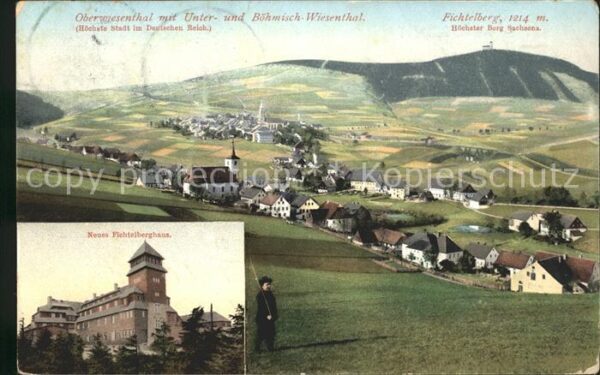 Oberwiesenthal Erzgebirge mit Fichtelberg und Neues Fichtelbergha