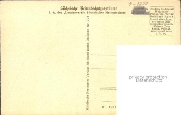 Meissen Elbe Sachsen Altstadt Leinenwebergasse – Bild 2