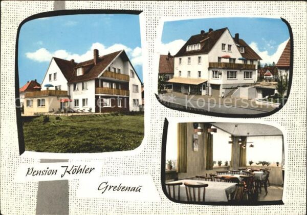 Grebenau Hessen Pension Köhler Gastraum