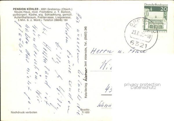 Grebenau Hessen Pension Köhler Gastraum – Bild 2