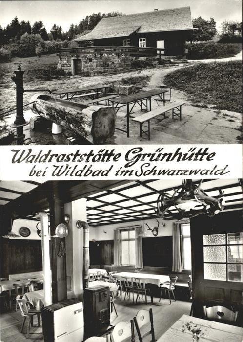 Wildbad Schwarzwald Waldraststätte Grünhütte