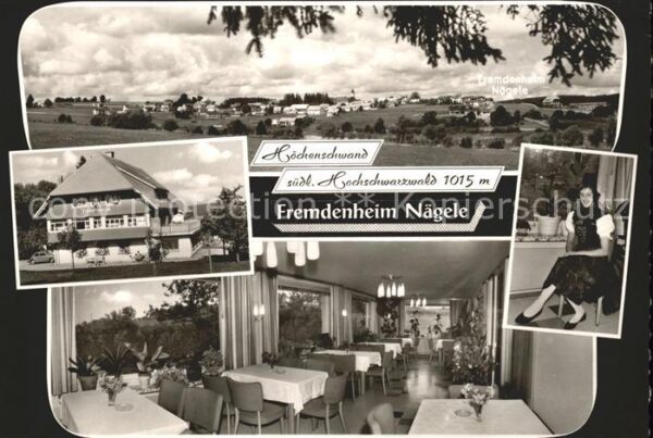 Hoechenschwand Panorama Fremdenheim Nägele Gastraum Sc