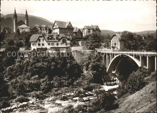 Forbach Baden Hotel Friedrichshof Ortsblick Brücke