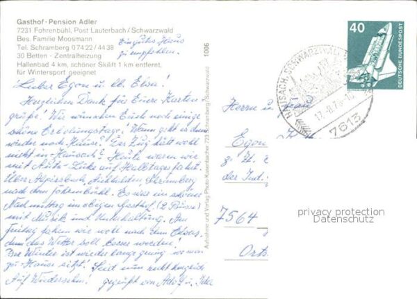 Fohrenbuehl Gasthof Pension Adler Gastraum Landscha – Bild 2