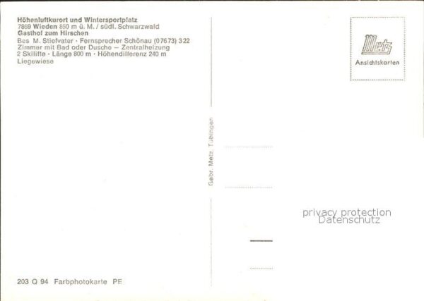 Wieden Schwarzwald Gasthof zum Hirschen – Bild 2