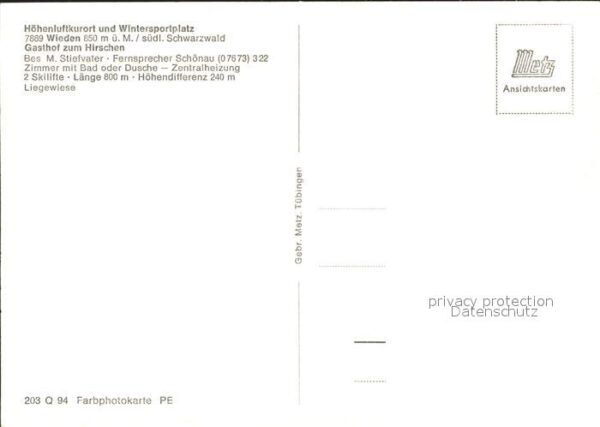 Wieden Schwarzwald Gasthof zum Hirschen – Bild 2