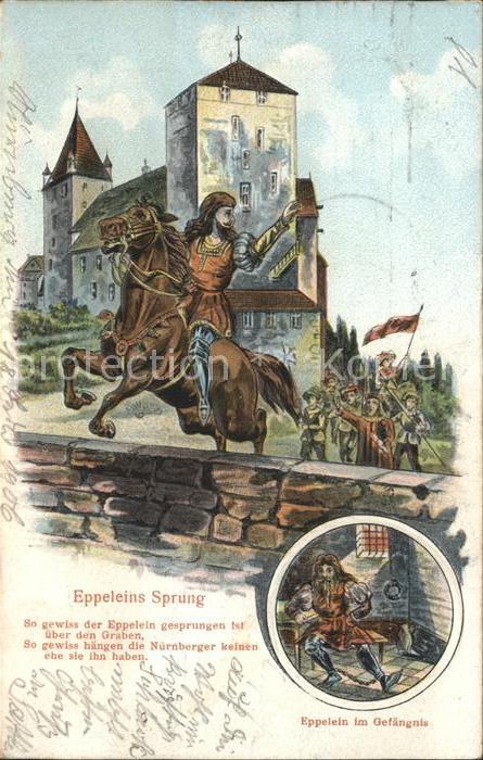 Nuernberg Burggraben Eppeleins Sprung