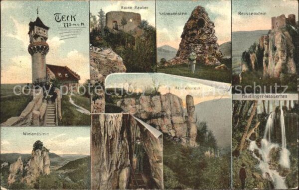 Teck Heimenstein Neidlinger-Wasserfall Ruine