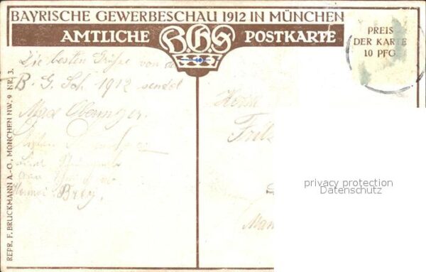 Muenchen Bayrische Gewerbeschau Claus Bergen – Bild 2