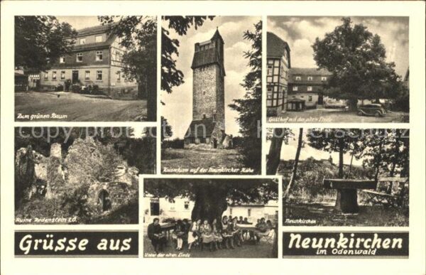 Neunkirchen Odenwald Gasthof Zum grünen Baum Linde Kaisertur