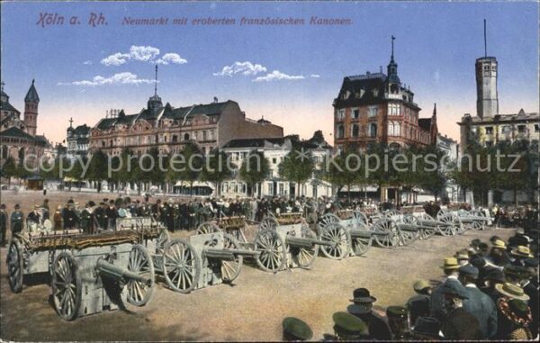 Koeln Rhein Neumarkt Kanonen